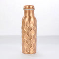 Artisan Diamond-Hammered Copper Bottle (700ml)