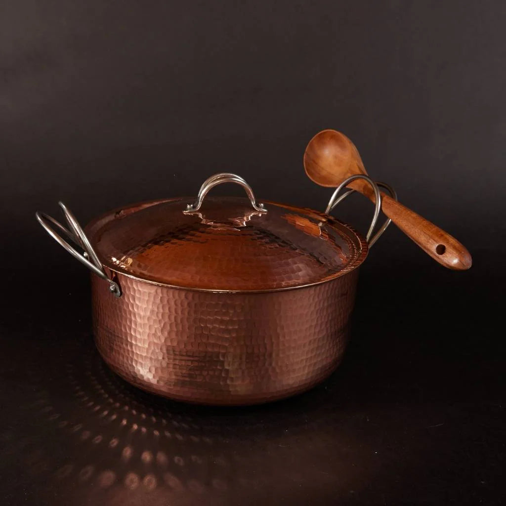 The Sovereign Cocotte: High-Vibration Copper Dutch Oven