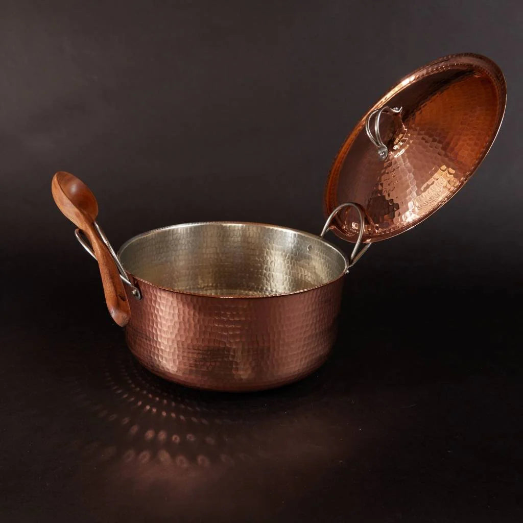 The Sovereign Cocotte: High-Vibration Copper Dutch Oven