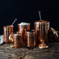 Hand-Hammered Copper Kitchen Canister Set (5 Pieces) | Pure Space 37