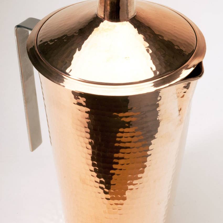 Gangotri Artisan Copper Water Pitcher with Lid | Pure Space 37