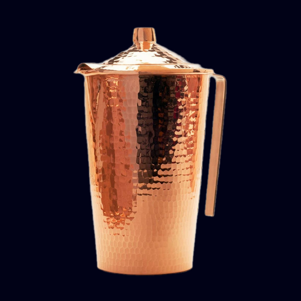 Gangotri Artisan Copper Water Pitcher with Lid | Pure Space 37