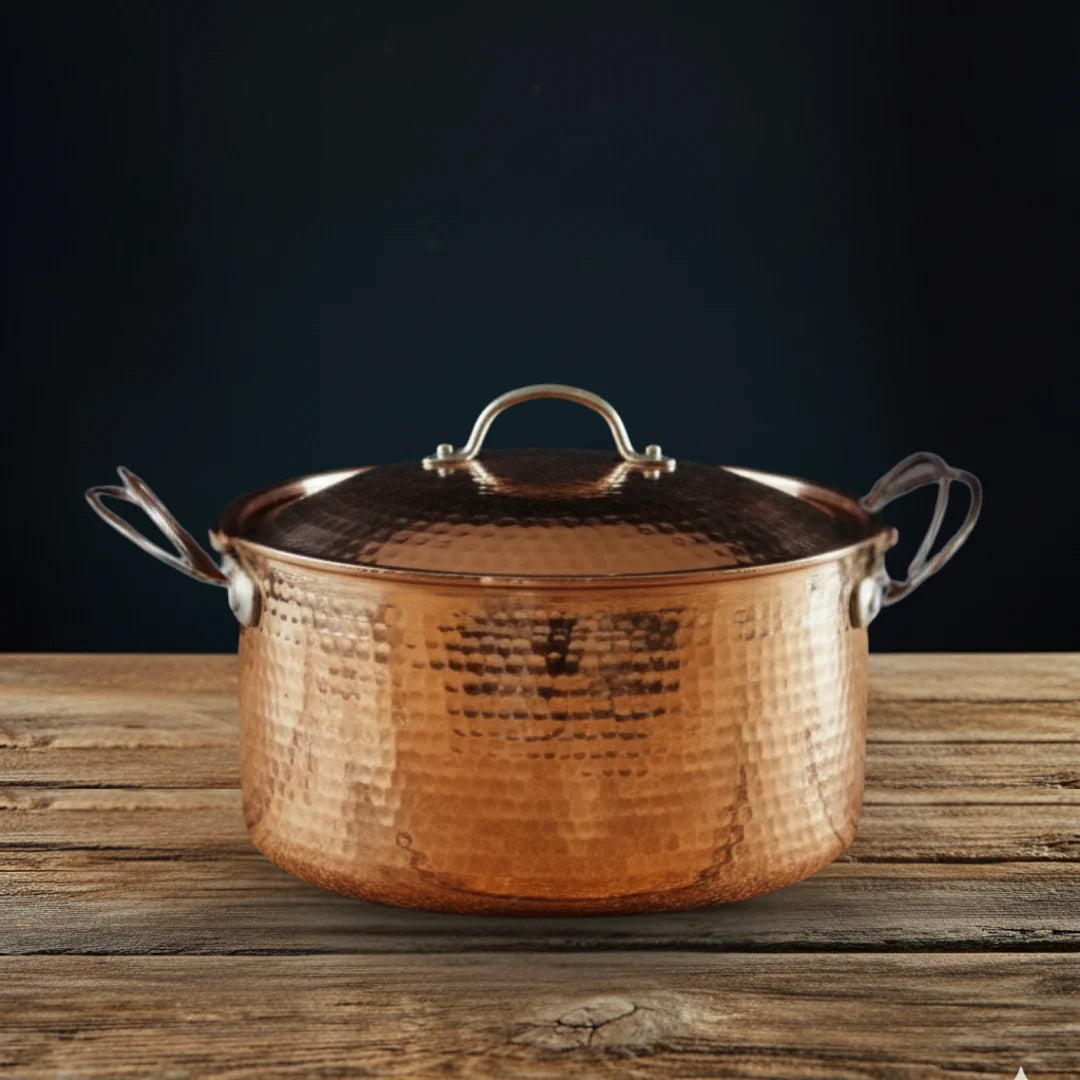 The Sovereign Cocotte: High-Vibration Copper Dutch Oven