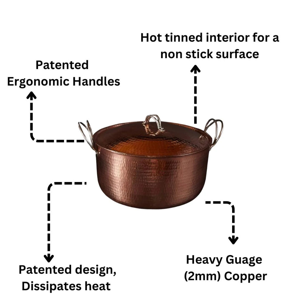 The Sovereign Cocotte: High-Vibration Copper Dutch Oven